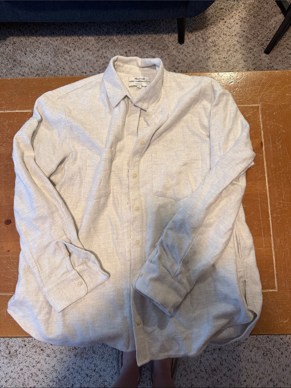 Madewell Light Cream Button-Down Shirt